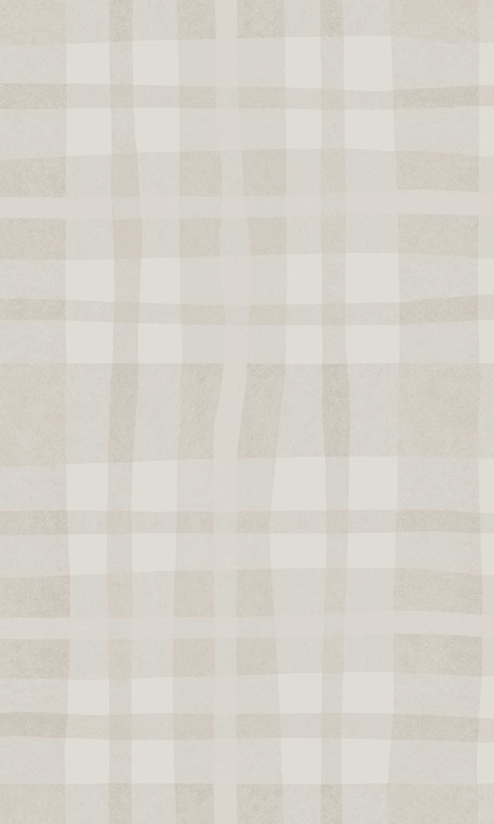 Warm Grey Soft Watercolor Plaid Wallpaper R10009
