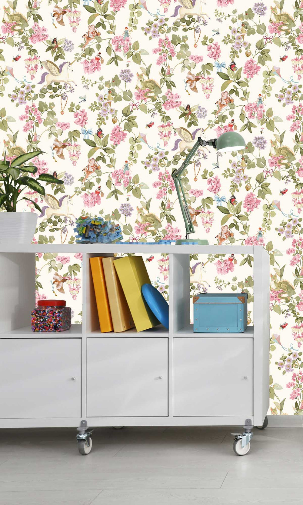 Cream/Multi Mystical Garden Wallpaper R10014