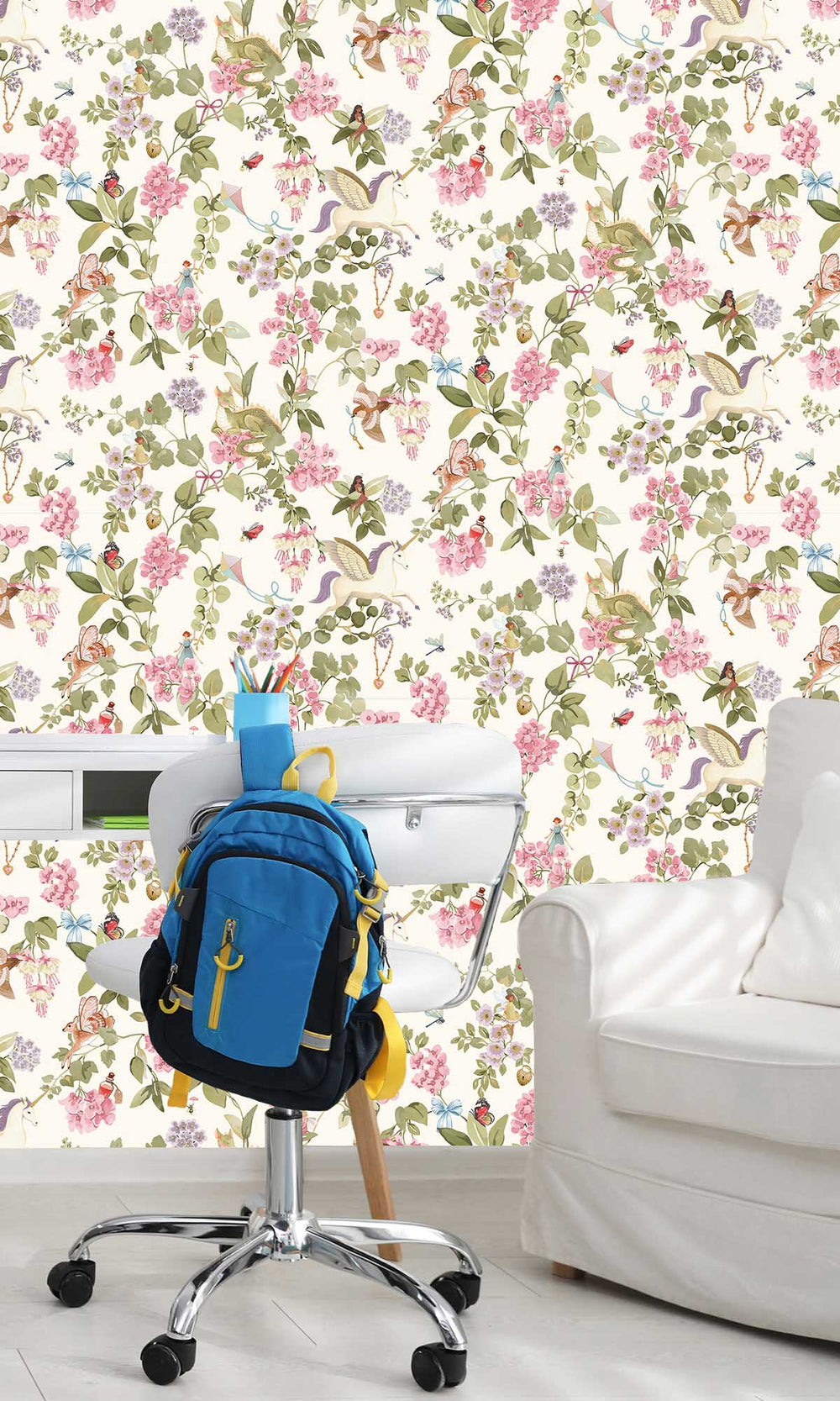 Cream/Multi Mystical Garden Wallpaper R10014