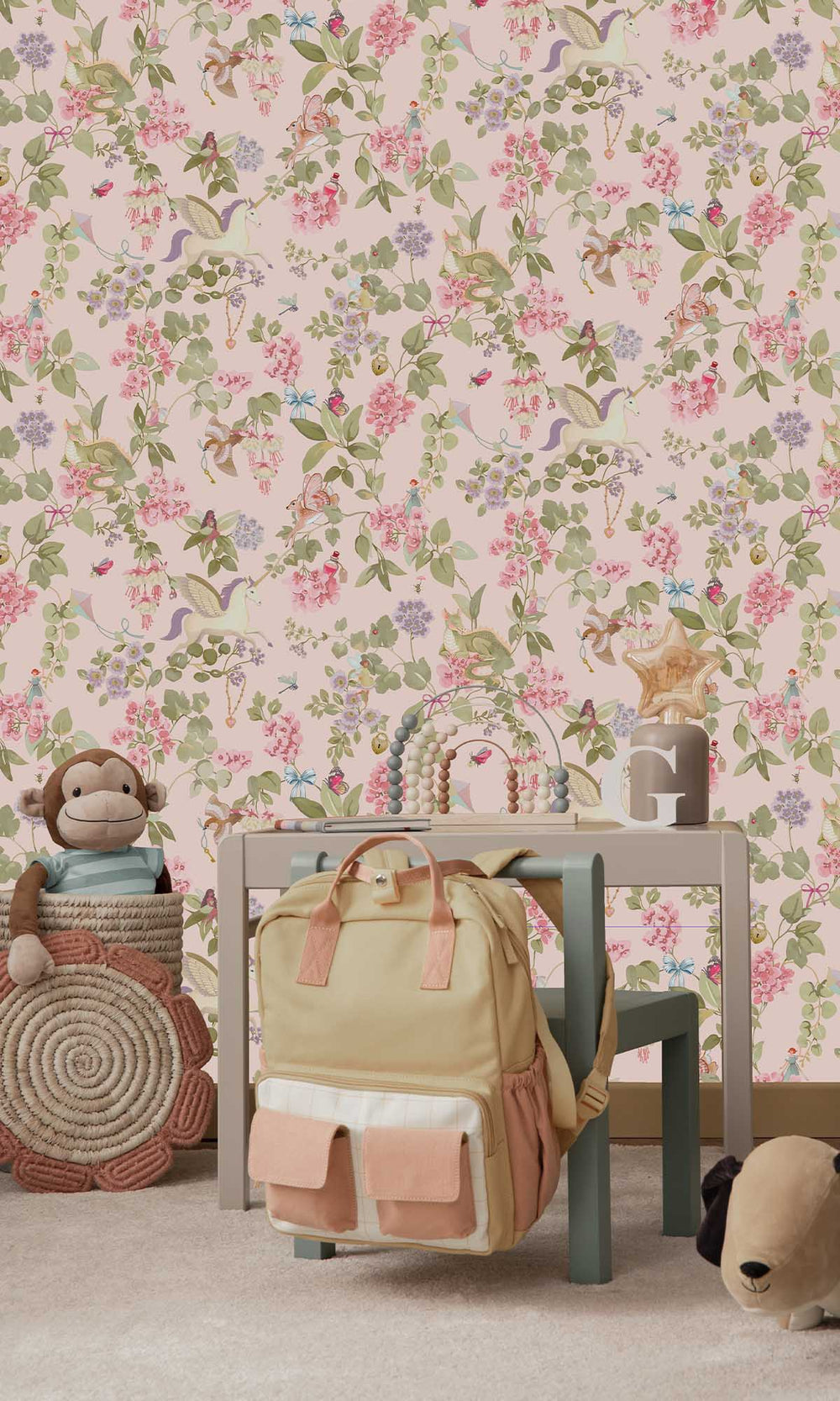 Pink Mystical Garden Wallpaper R10015