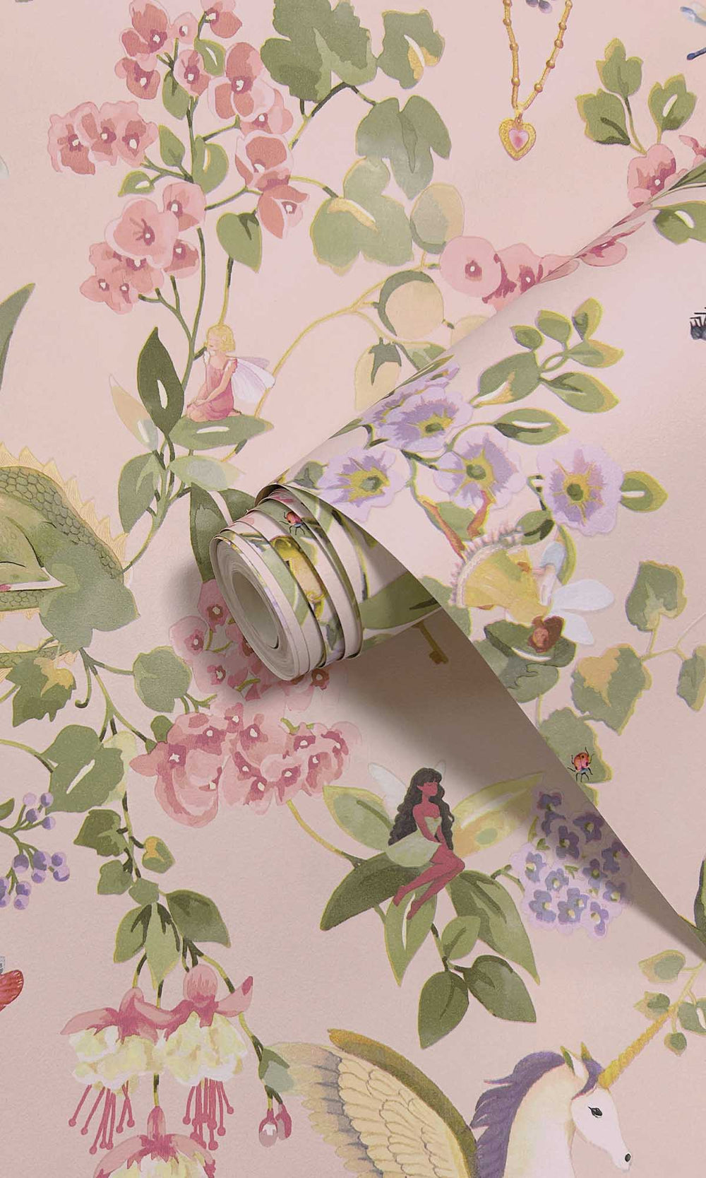 Pink Mystical Garden Wallpaper R10015