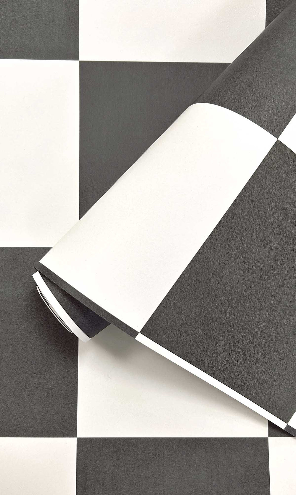 Charcoal Checkerboard Print Wallpaper R10020
