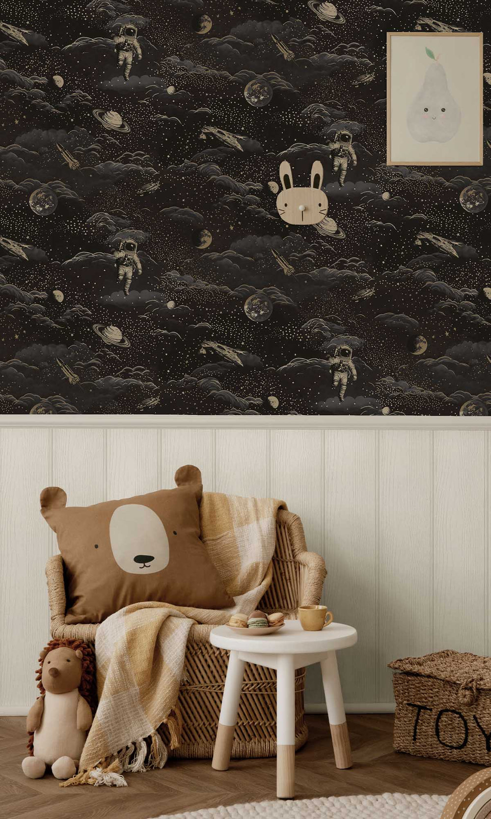Black/Gold Magical Galaxy Wallpaper R10023