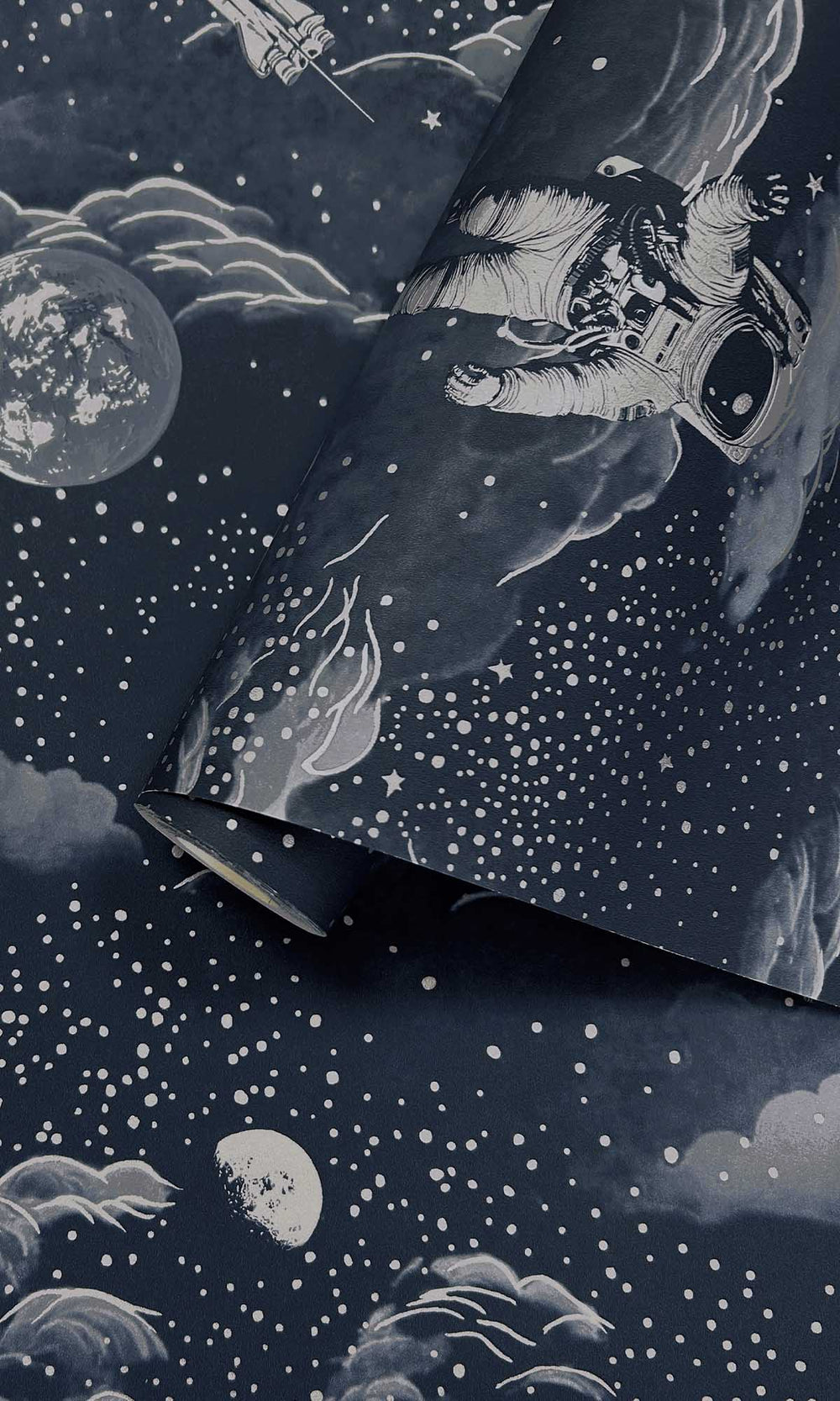 Blue/Silver Magical Galaxy Wallpaper R10024