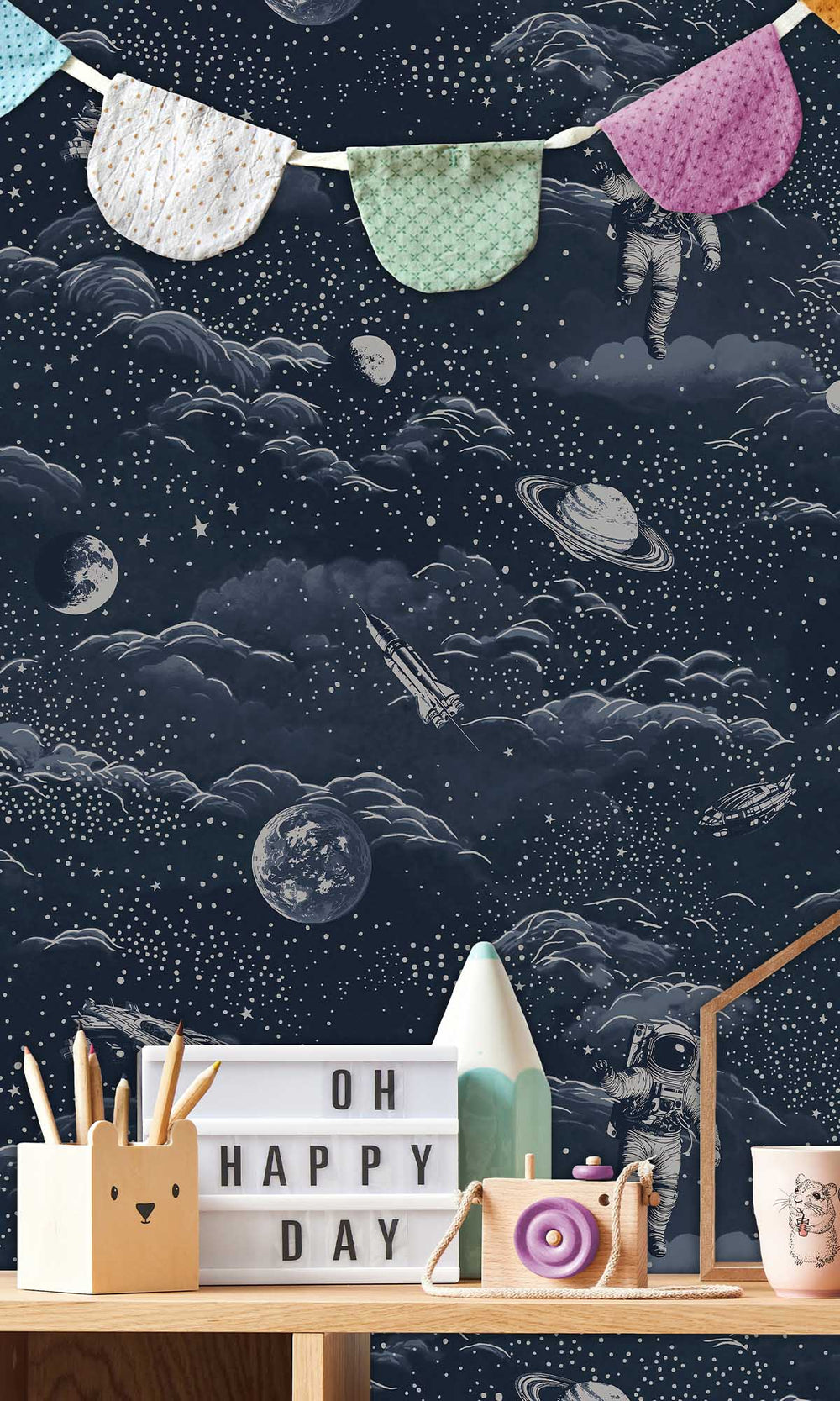 Blue/Silver Magical Galaxy Wallpaper R10024