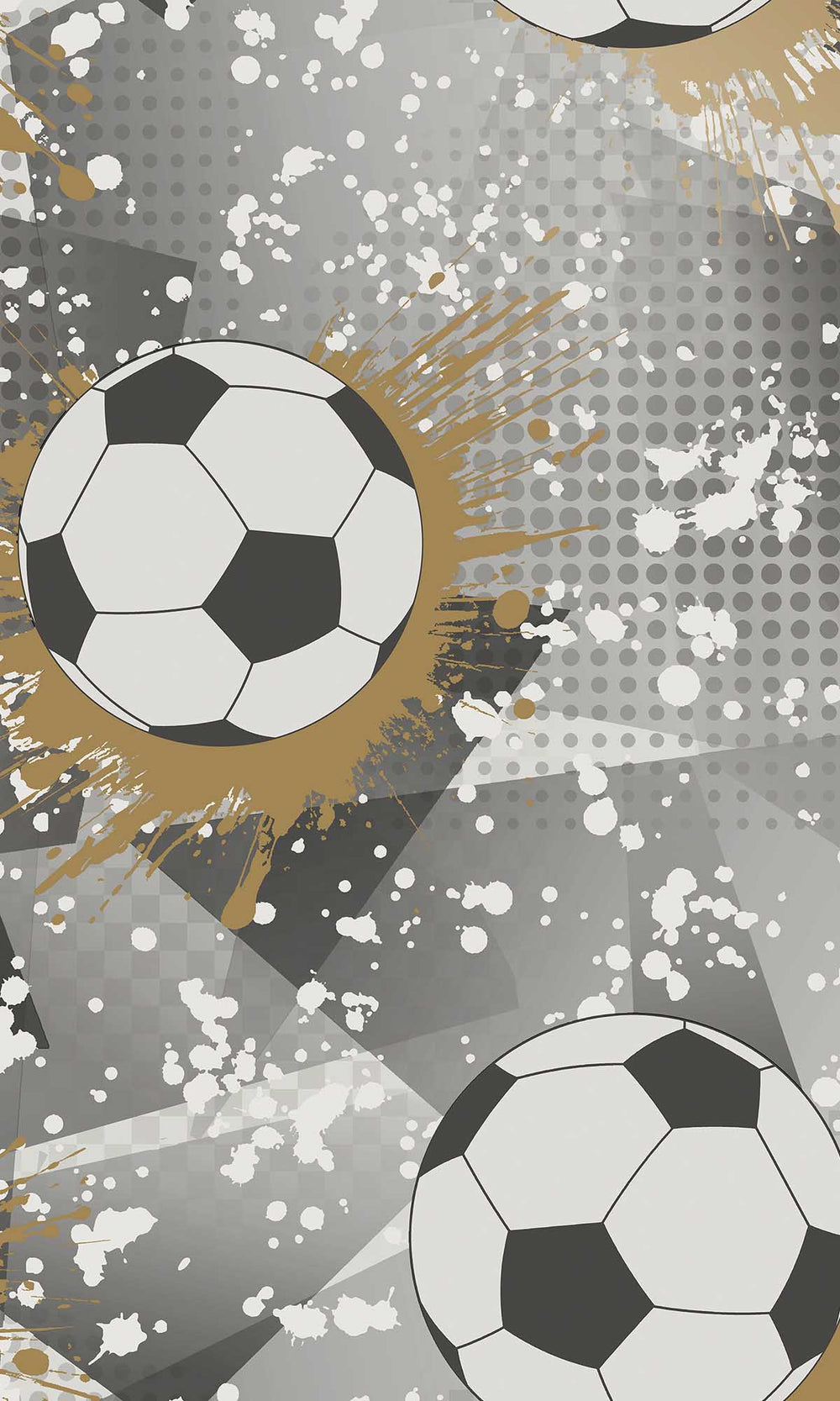 Black/Gold Football Splash Wallpaper R10033
