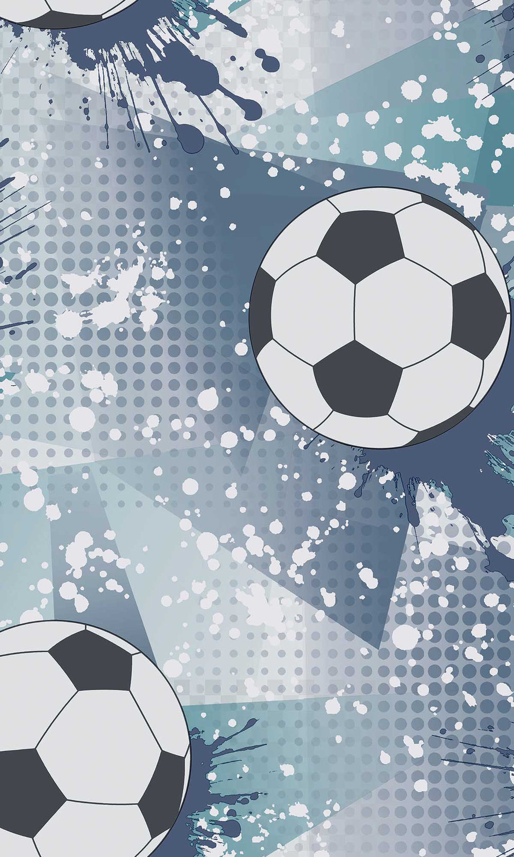 Navy/Teal Football Splash Wallpaper R10036