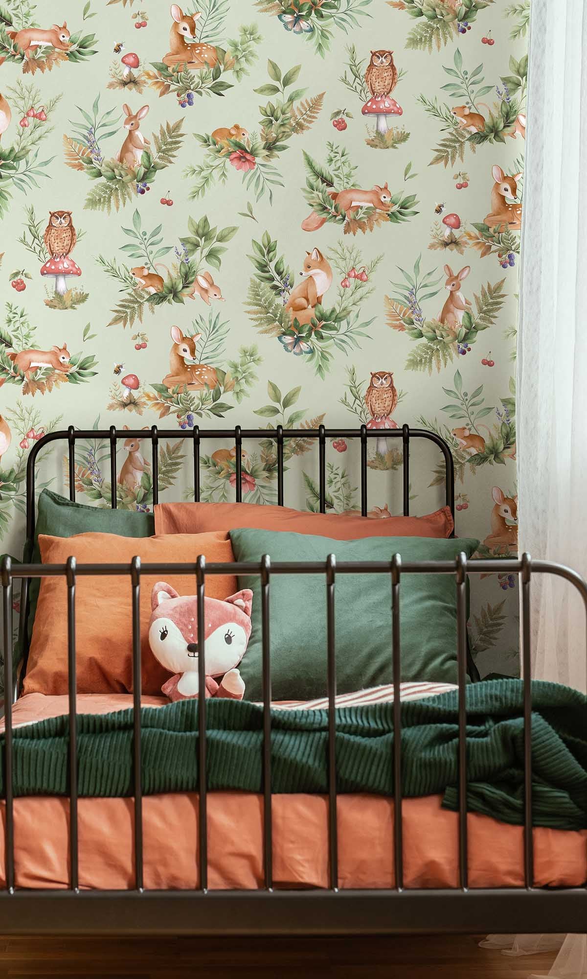 Sage Magical Woodlands Wallpaper R10041