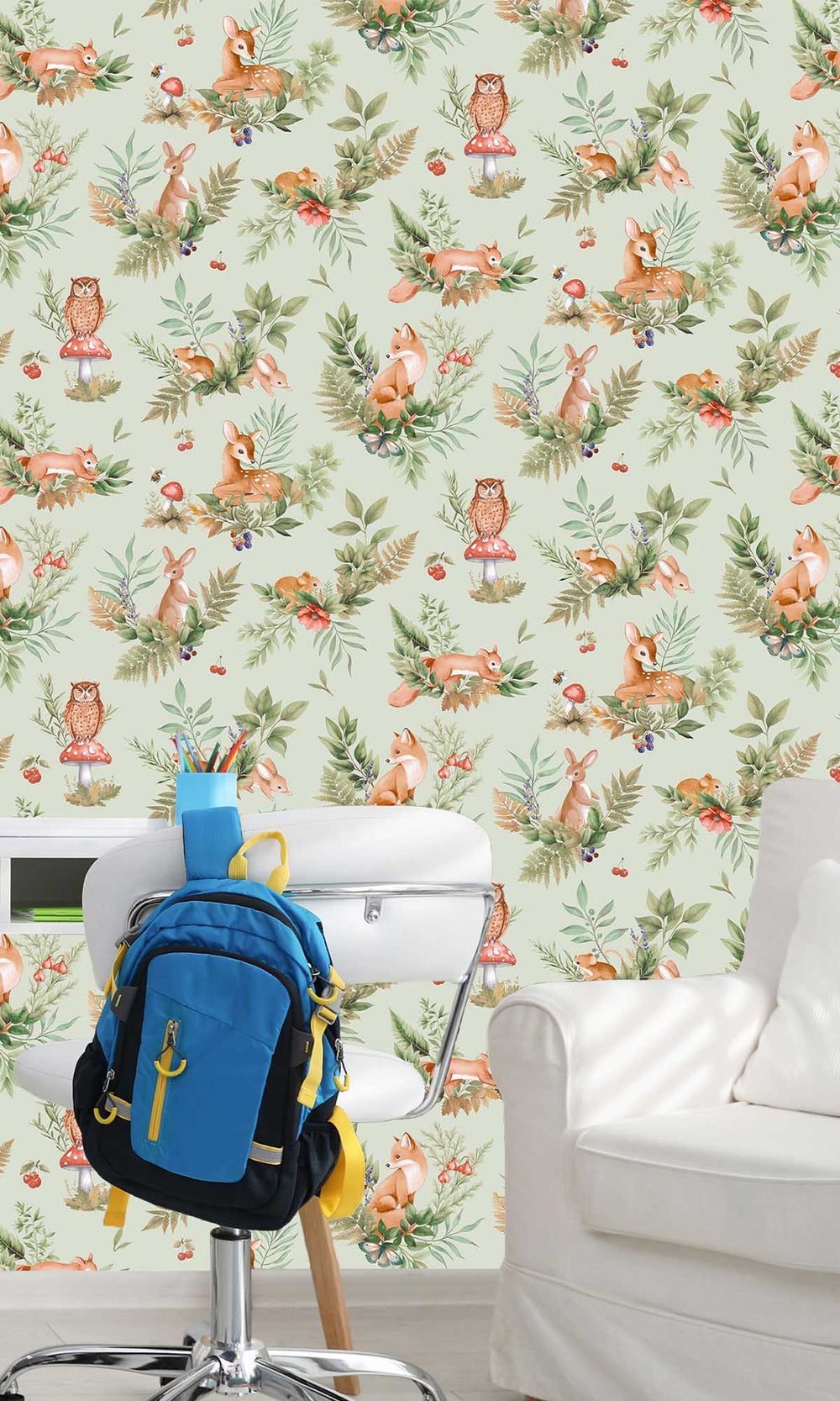 Sage Magical Woodlands Wallpaper R10041