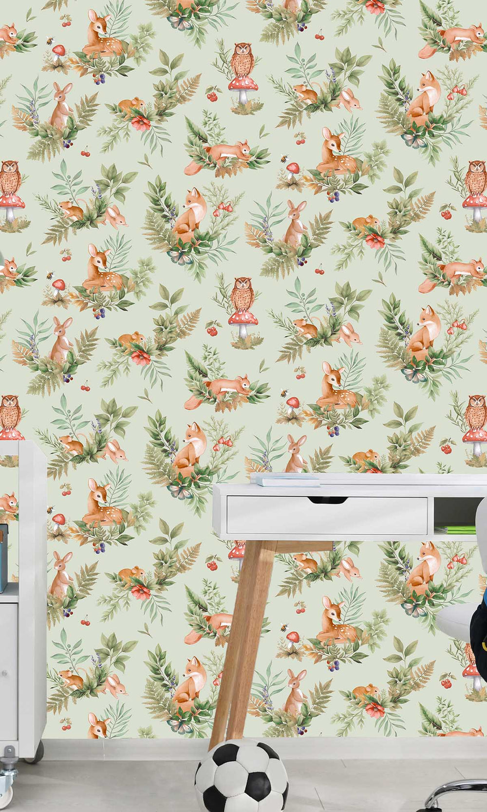 Sage Magical Woodlands Wallpaper R10041