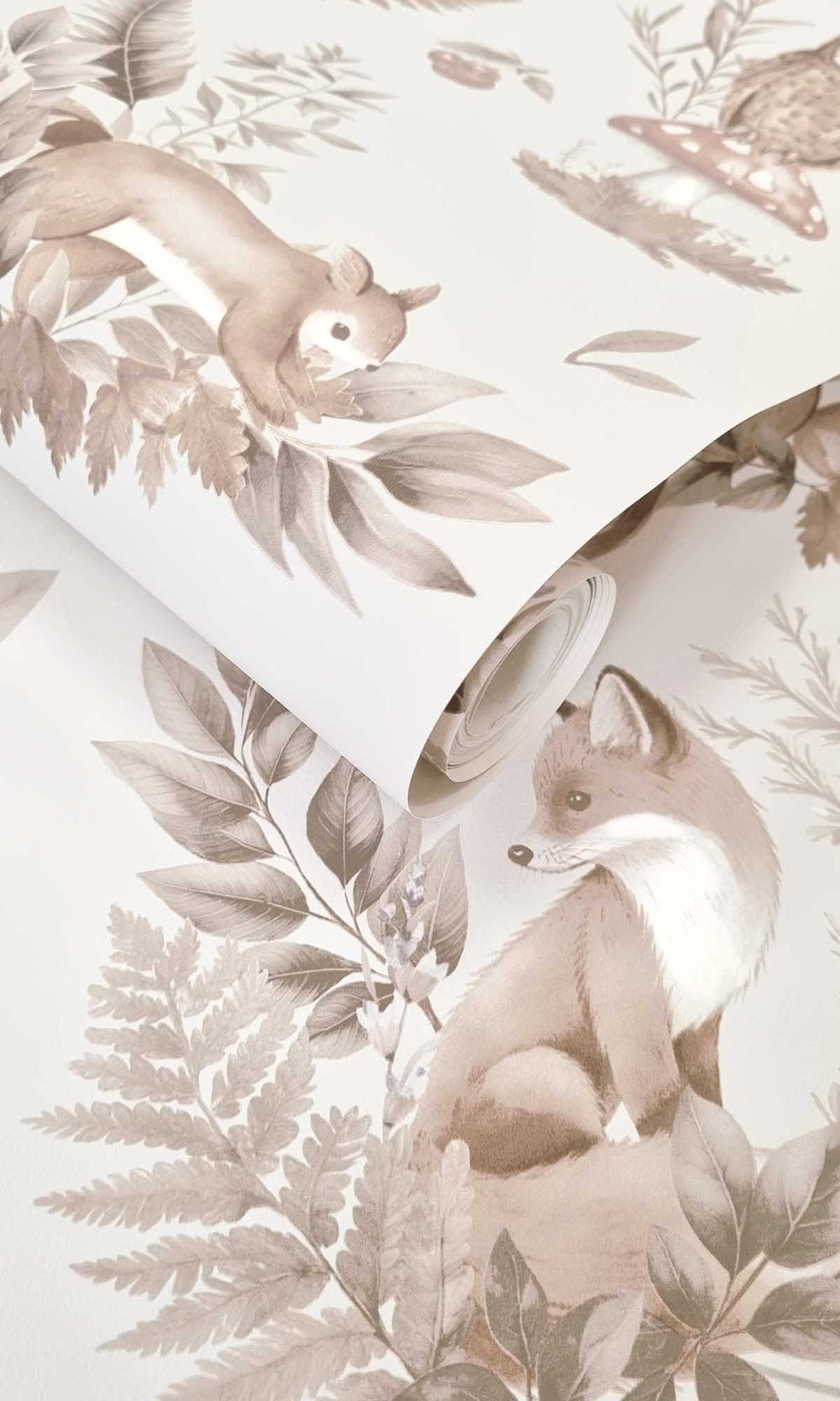 Neutral Magical Woodlands Wallpaper R10042