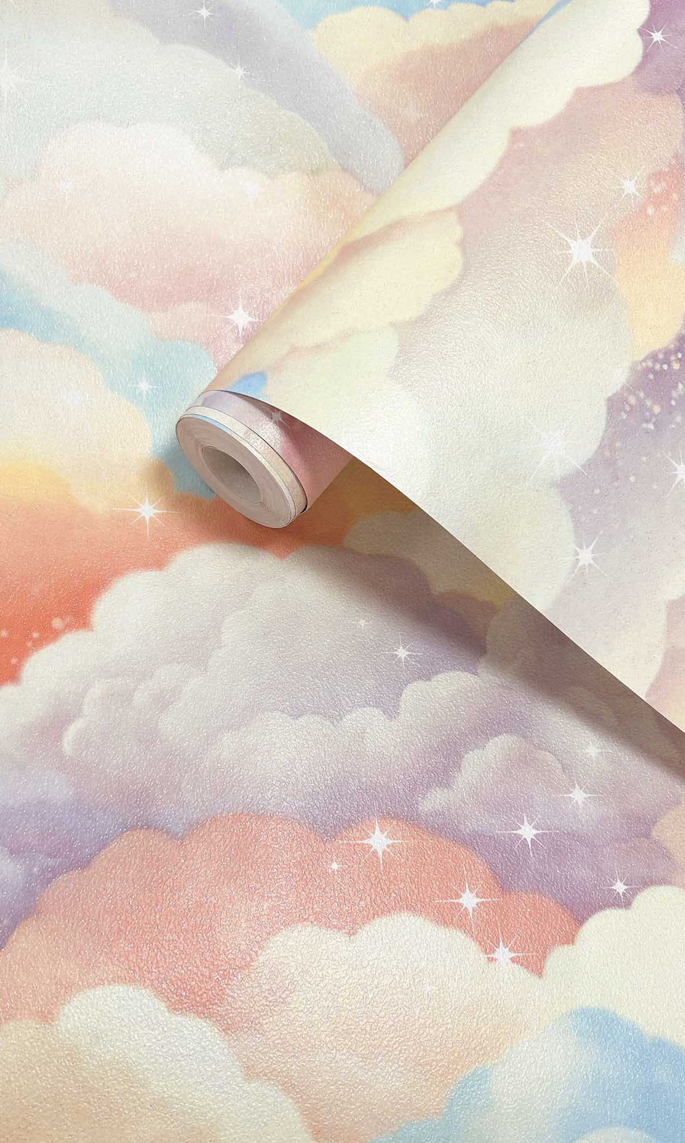 Multi Creamy Clouds Wallpaper R10044