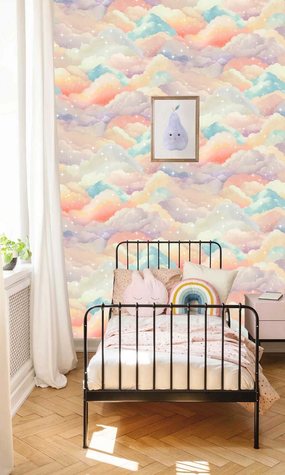 Multi Creamy Clouds Wallpaper R10044