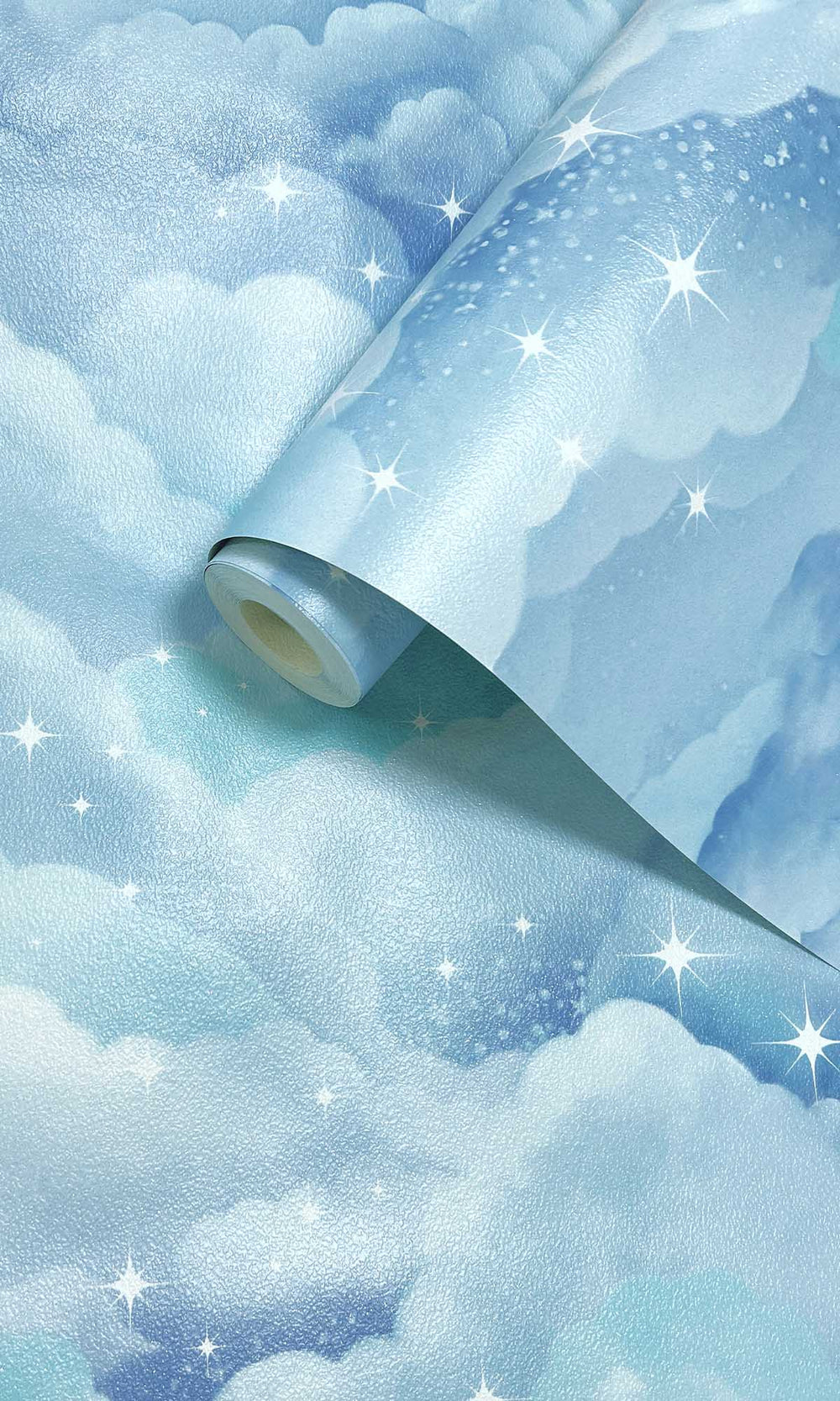 Aqua Creamy Clouds Wallpaper R10045