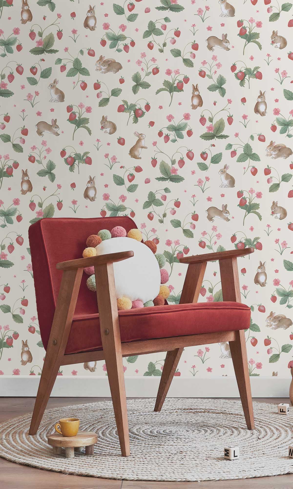 Cream/Multi Nature's Magic Wallpaper R10046