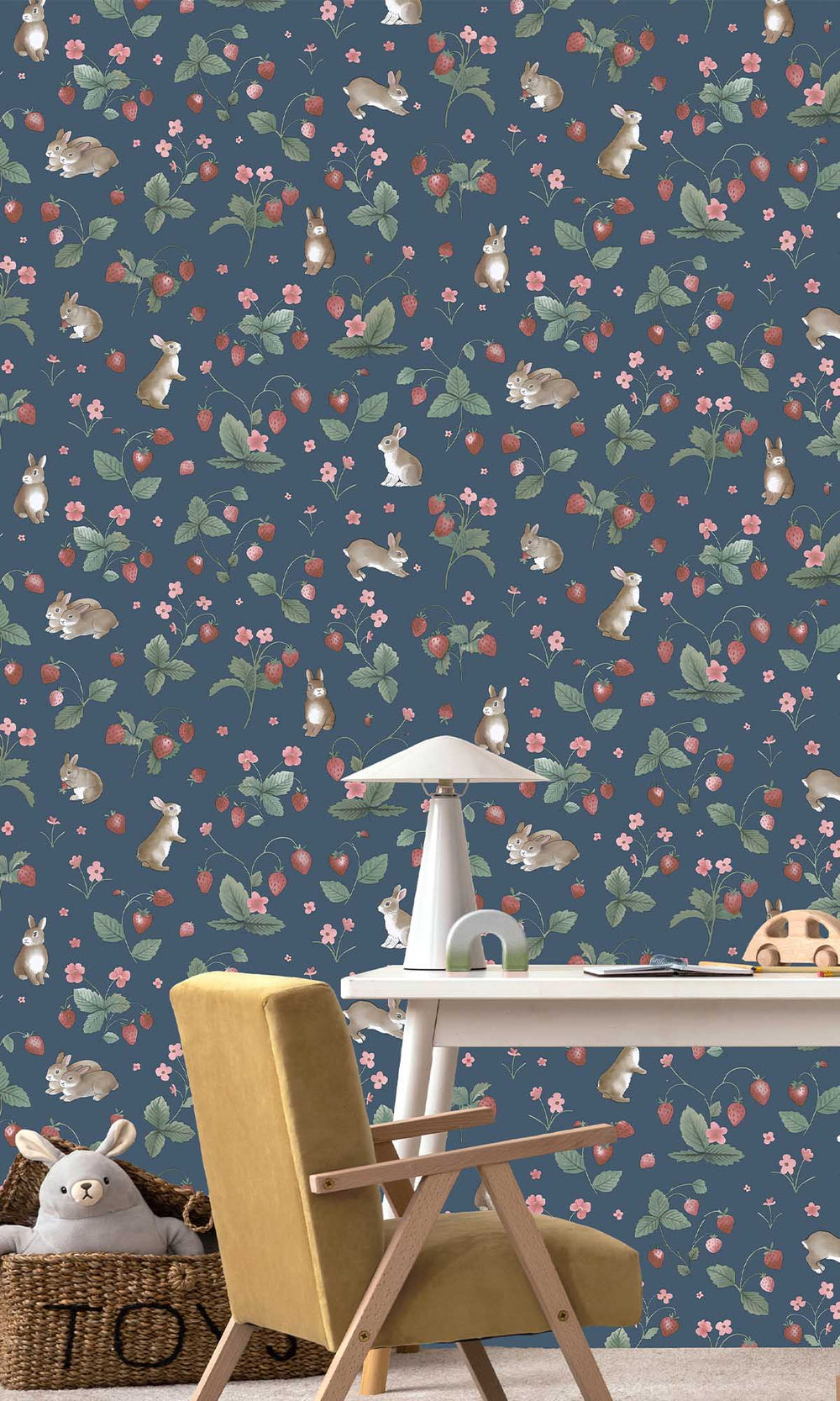Navy Nature's Magic Wallpaper R10048
