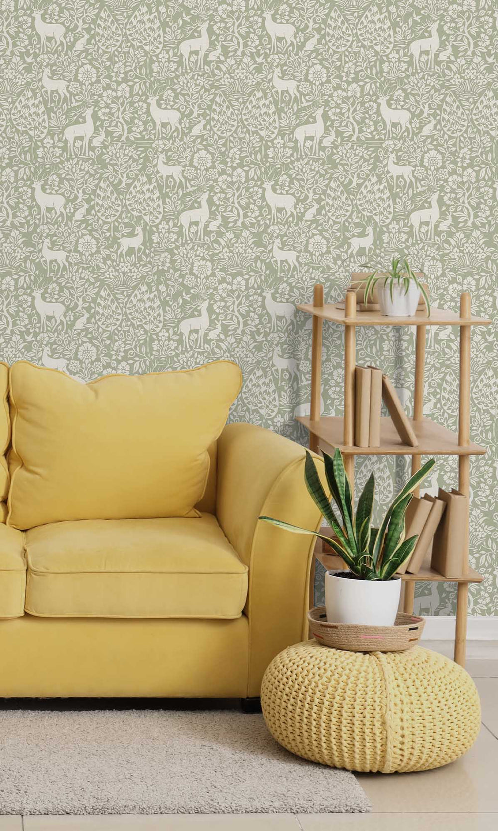 Sage Peaceful Forest Scene Wallpaper R10058