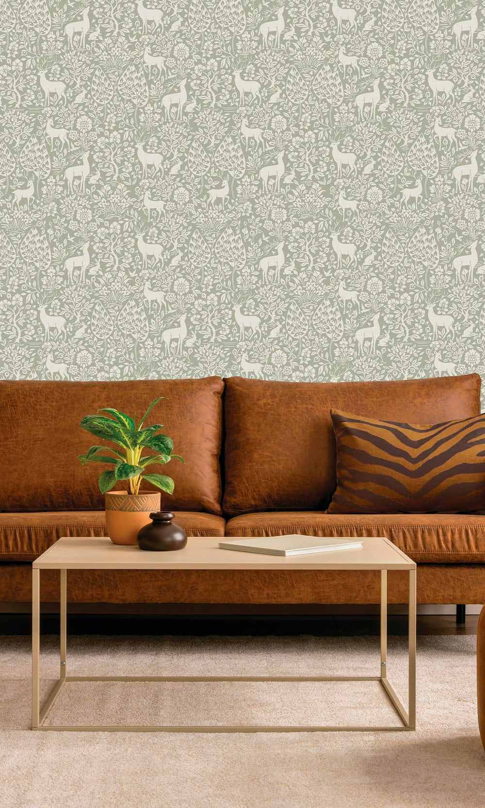 Sage Peaceful Forest Scene Wallpaper R10058