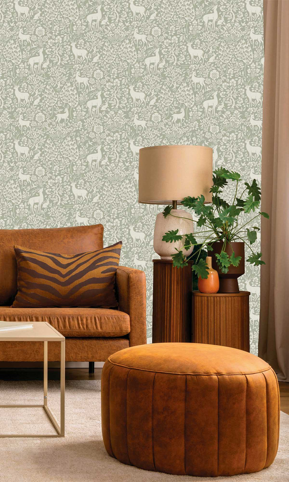 Sage Peaceful Forest Scene Wallpaper R10058