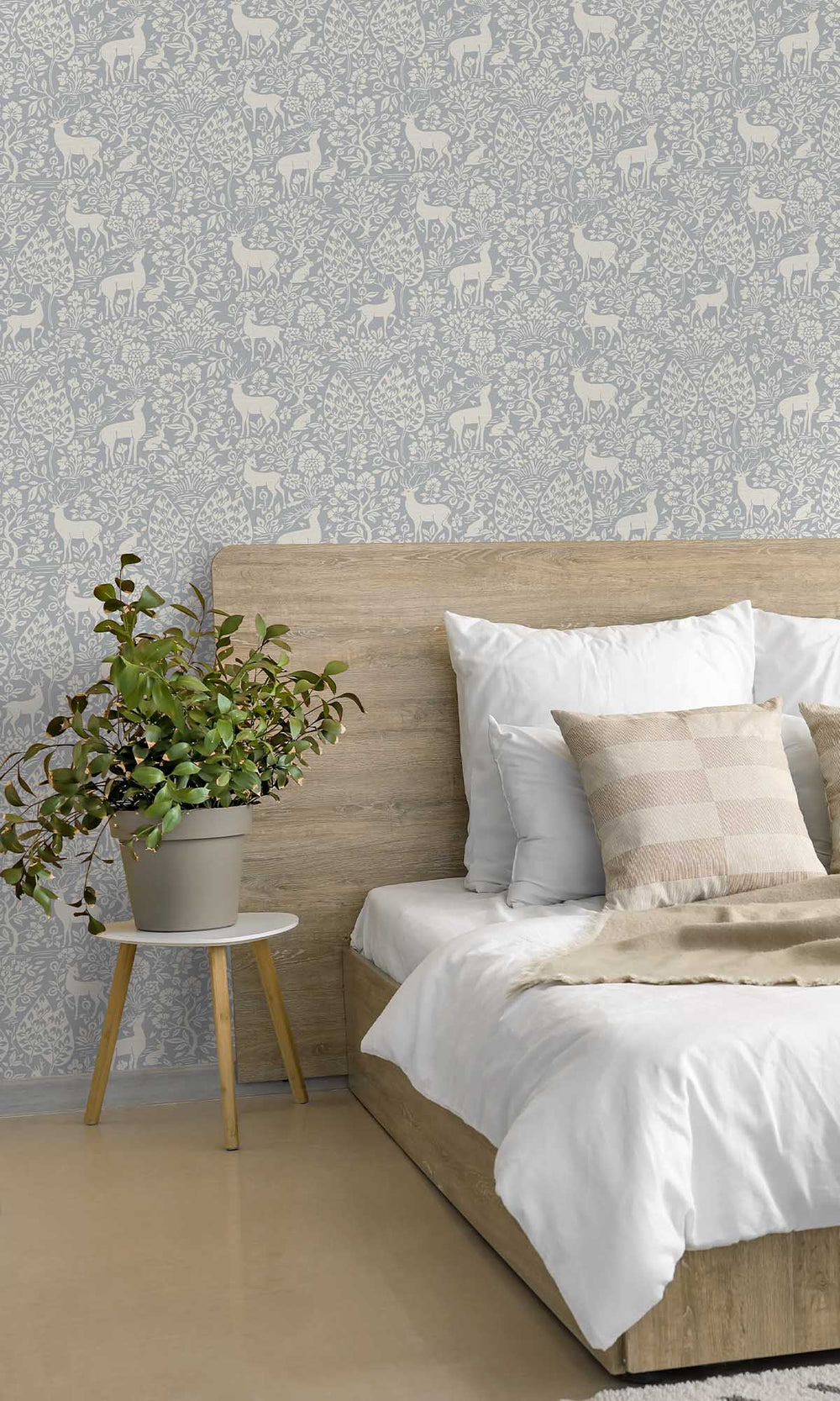 Blue Peaceful Forest Scene Wallpaper R10061