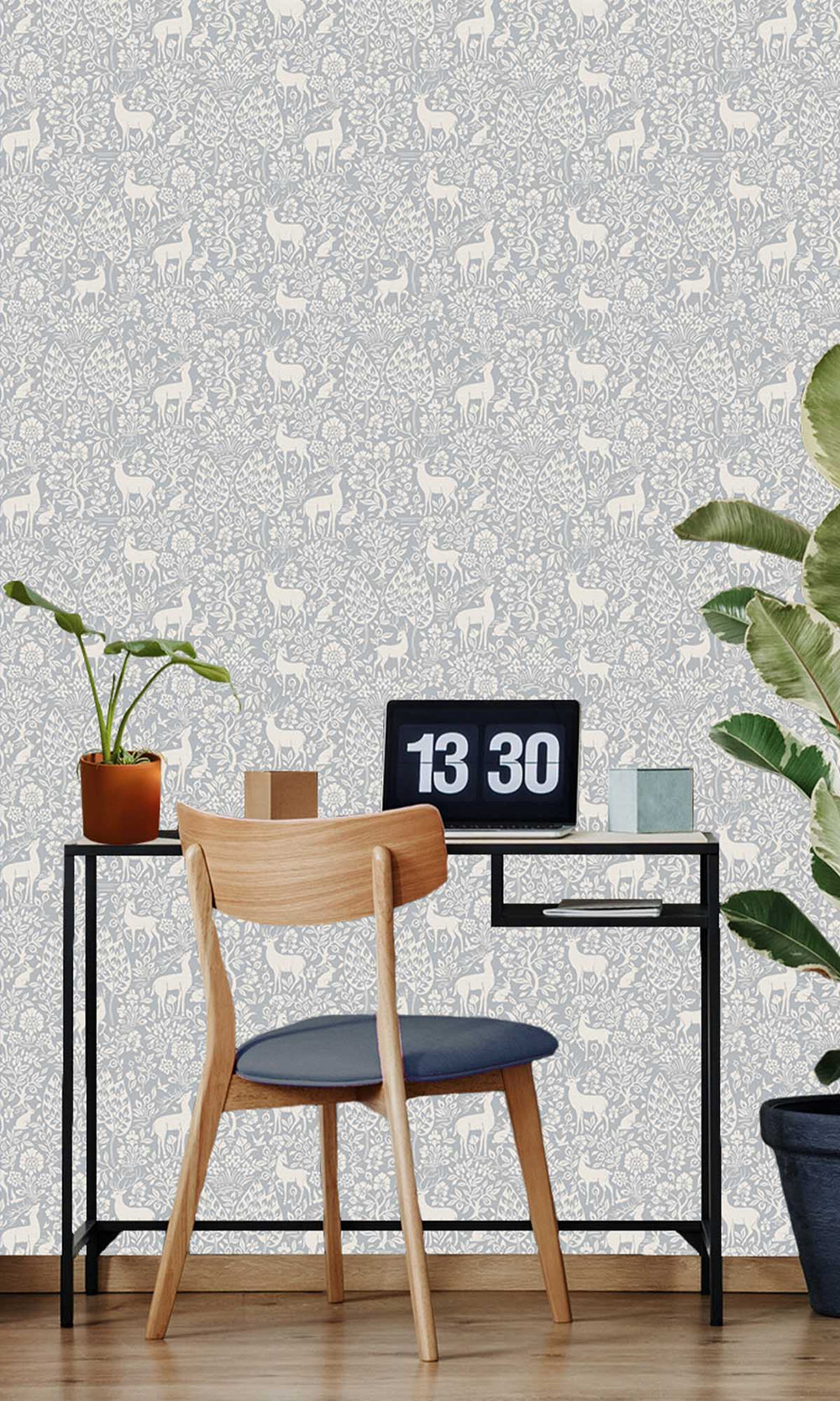 Blue Peaceful Forest Scene Wallpaper R10061