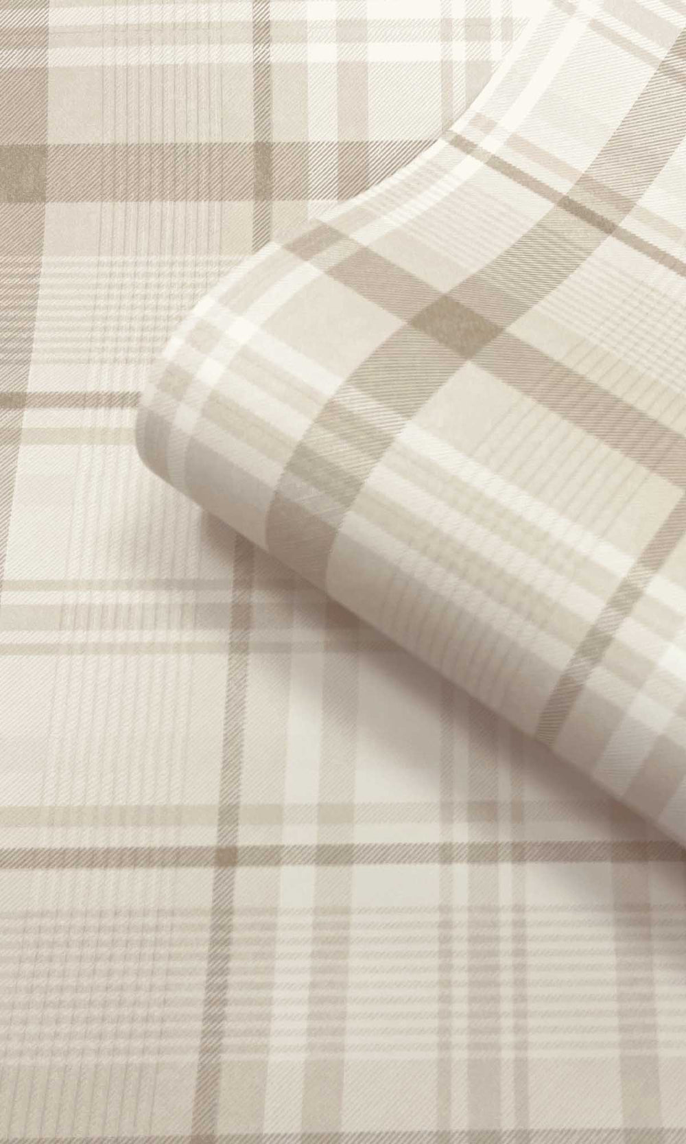 Neutral Kirkham Check Wallpaper R10064