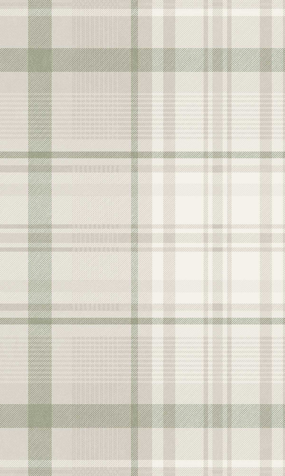Green Kirkham Check Wallpaper R10065
