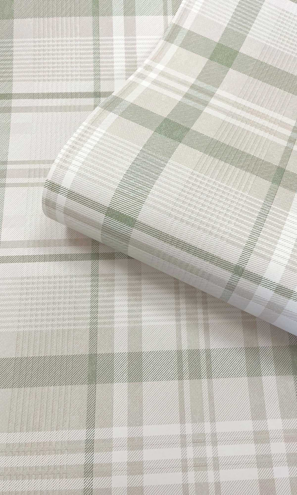 Green Kirkham Check Wallpaper R10065