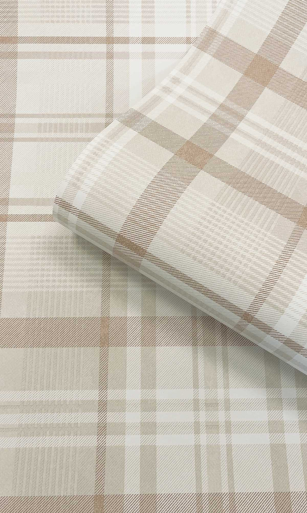 Orange Kirkham Check Wallpaper R10066