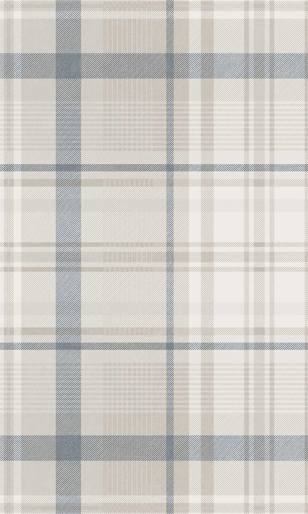 Navy Kirkham Check Wallpaper R10067