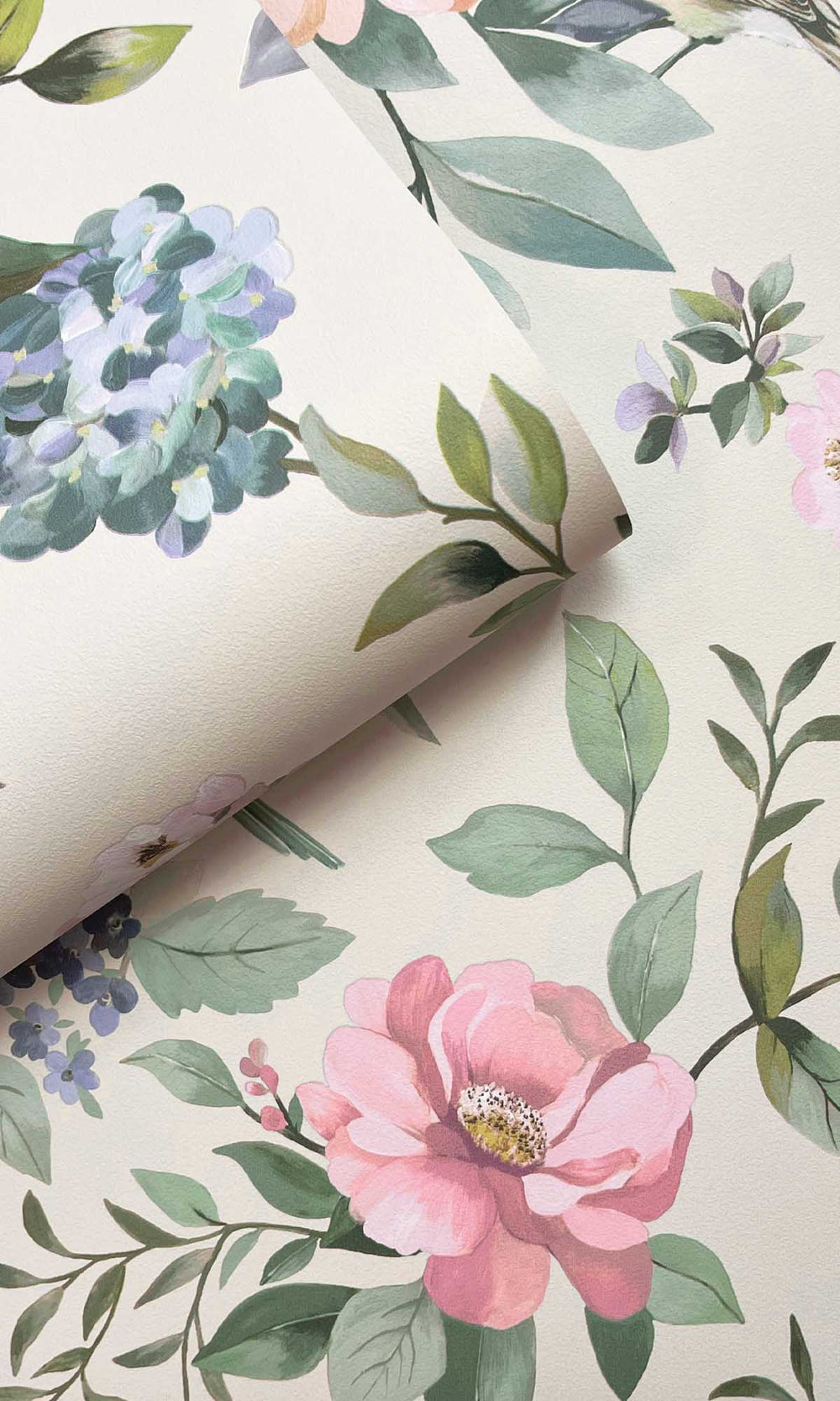 Beige/Multi Birds in a Garden Wallpaper R10070
