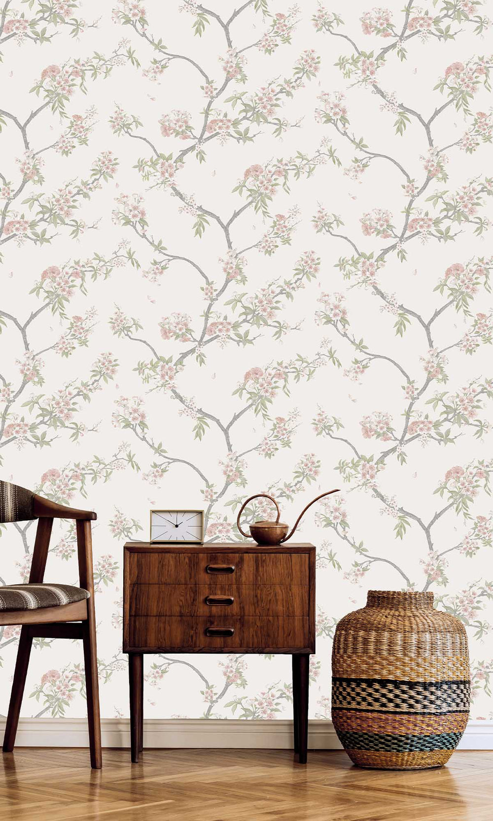 Pink Cream Blooming Cherries Wallpaper R10077