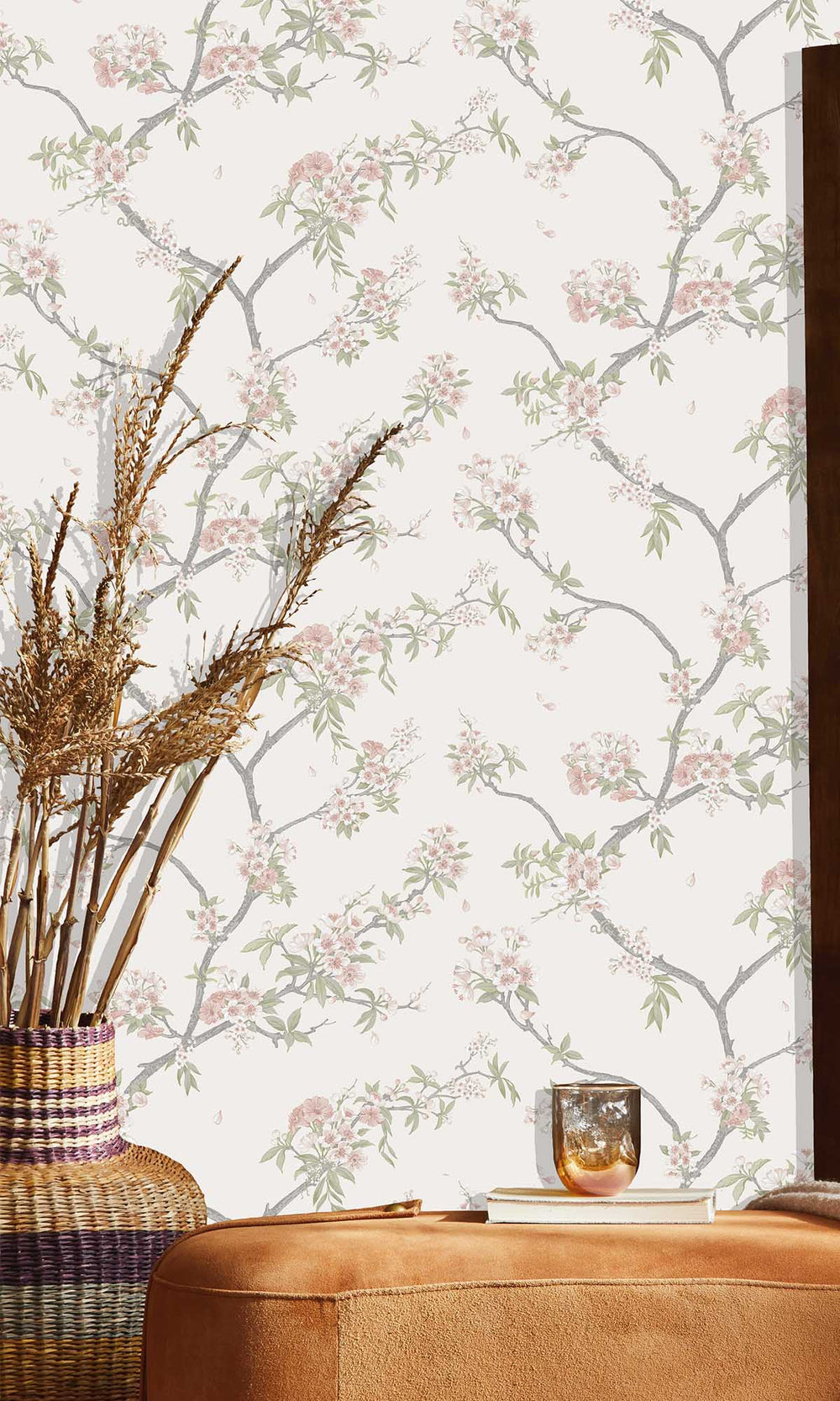 Pink Cream Blooming Cherries Wallpaper R10077
