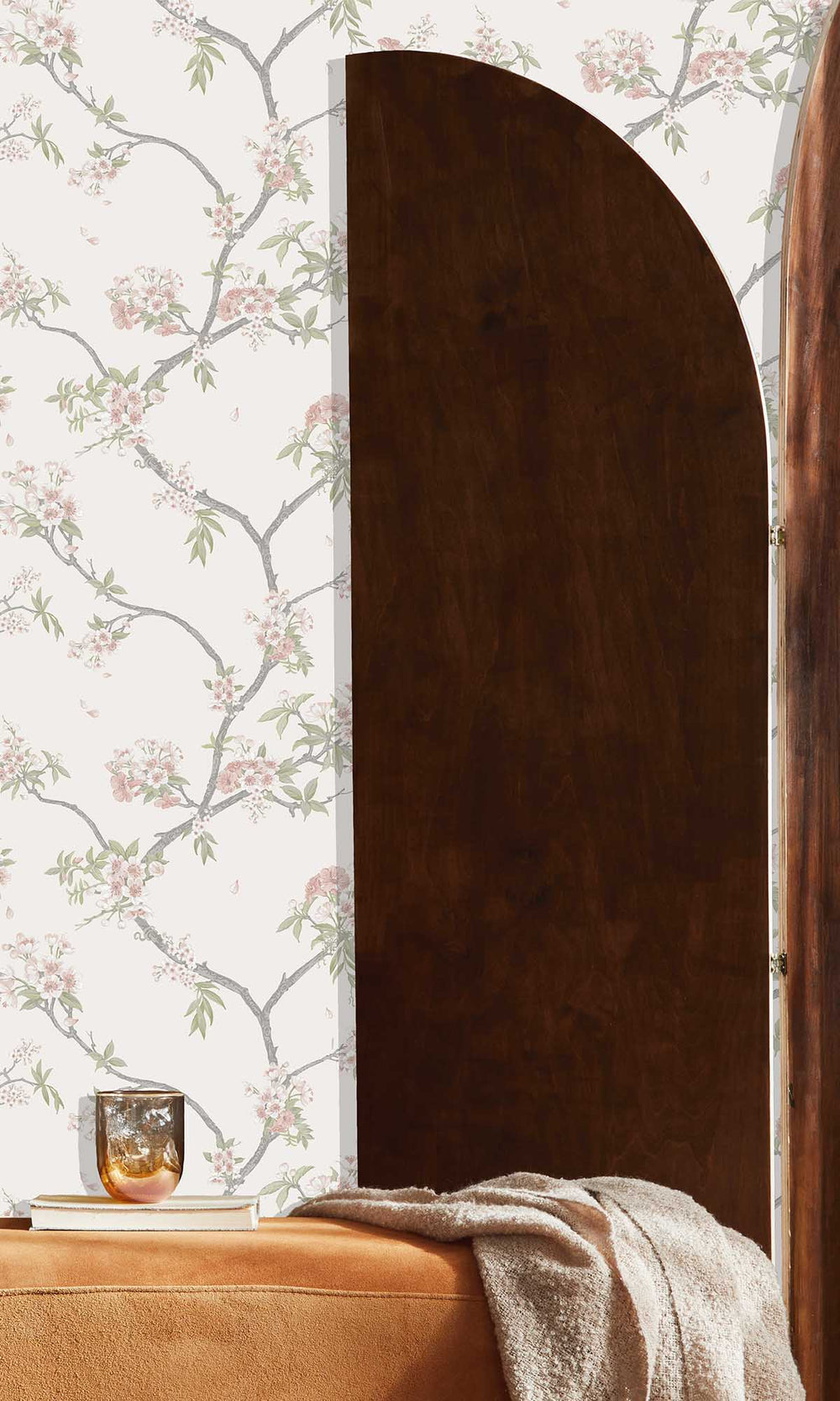 Pink Cream Blooming Cherries Wallpaper R10077