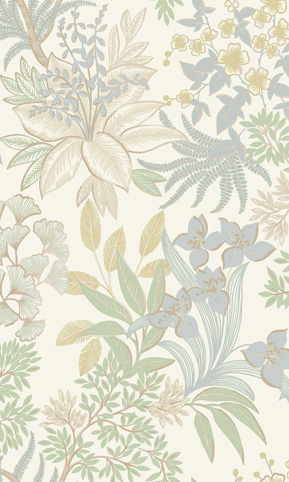 Blue Sage Lush Foliage Wallpaper R10081