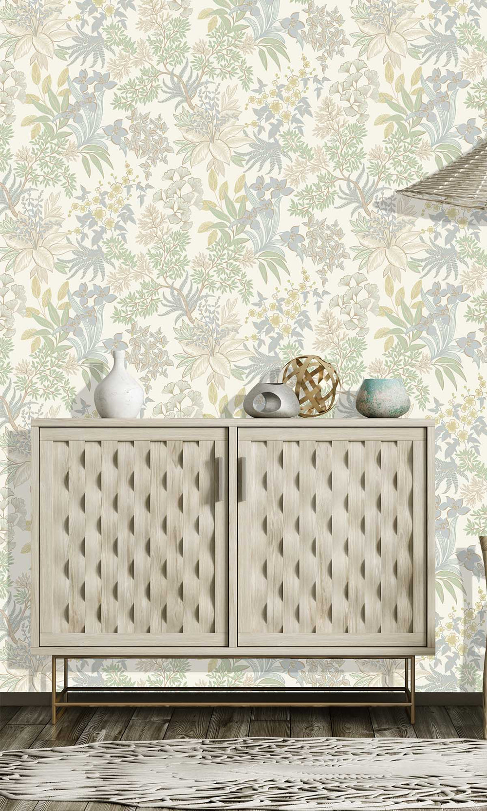 Blue Sage Lush Foliage Wallpaper R10081