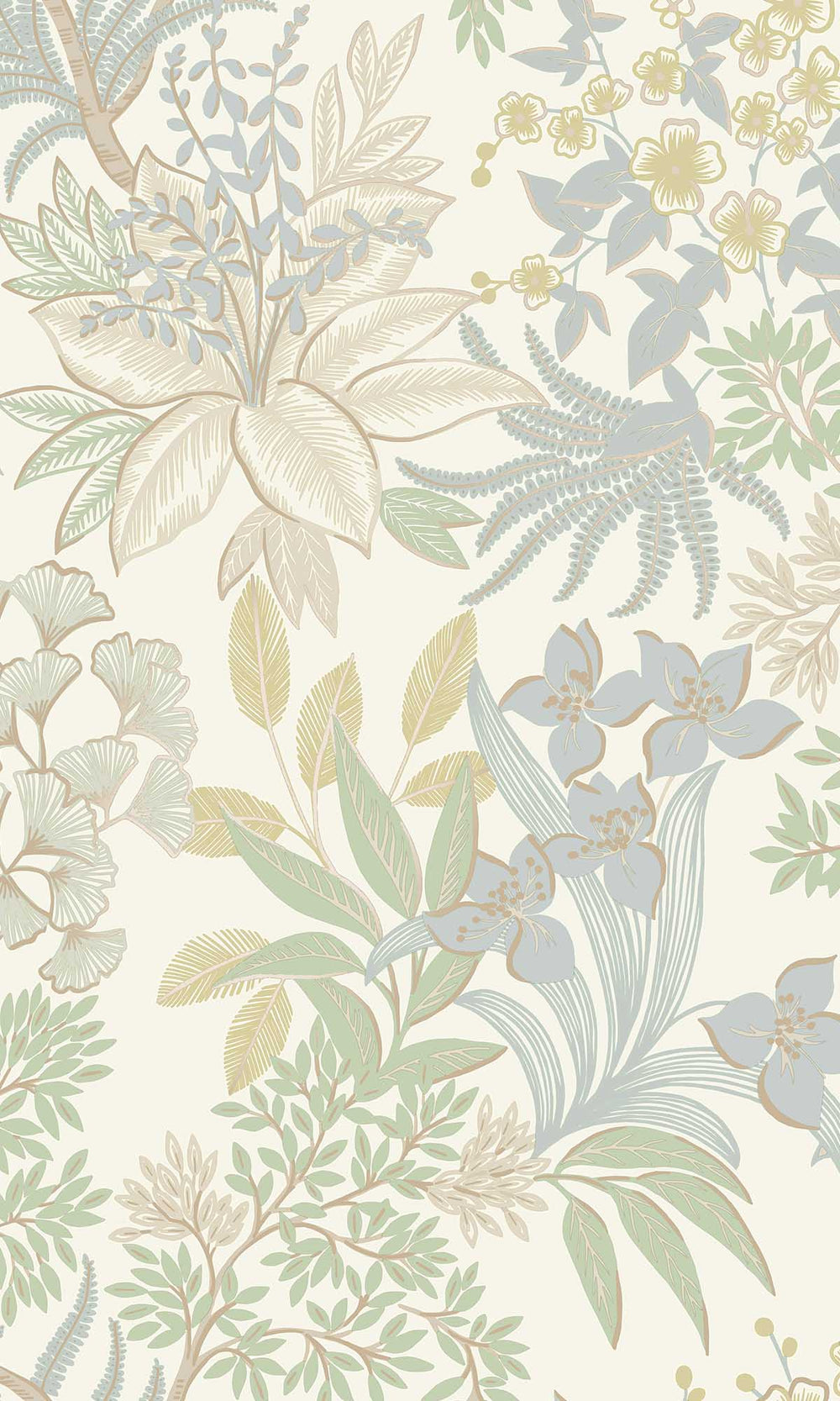 Blue Sage Lush Foliage Wallpaper R10081