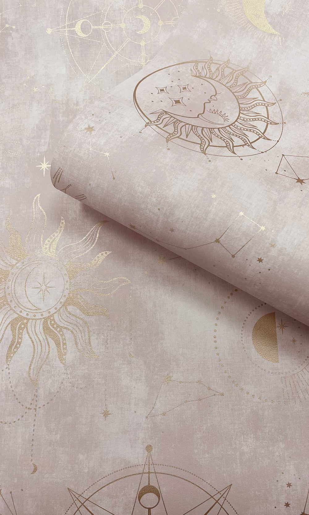 Pink Gold Ancient Celestial Skies Wallpaper R10090
