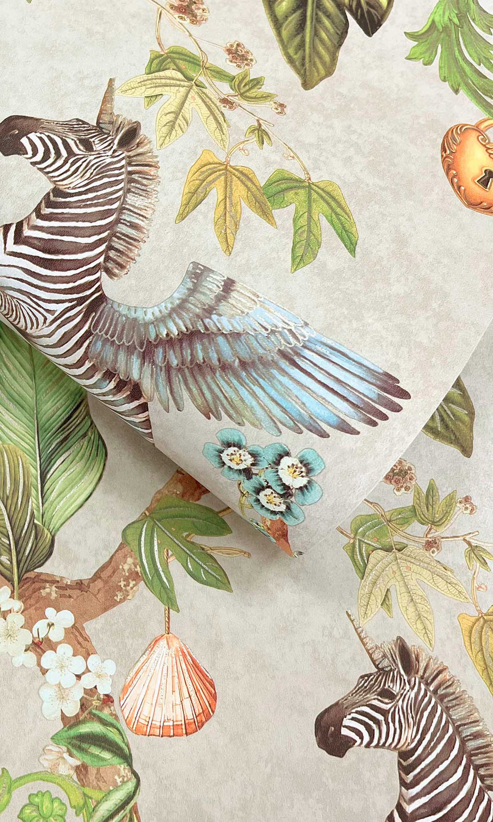 Beige Magical Safari Wallpaper R10093