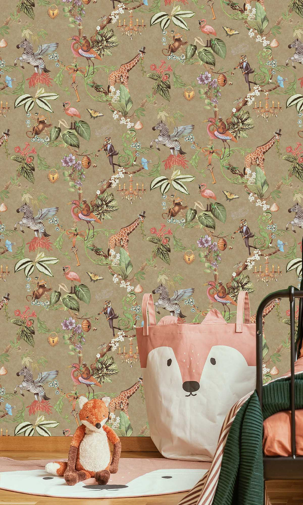 Gold Magical Safari Wallpaper R10096