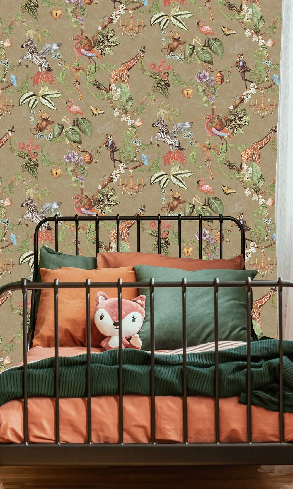 Gold Magical Safari Wallpaper R10096