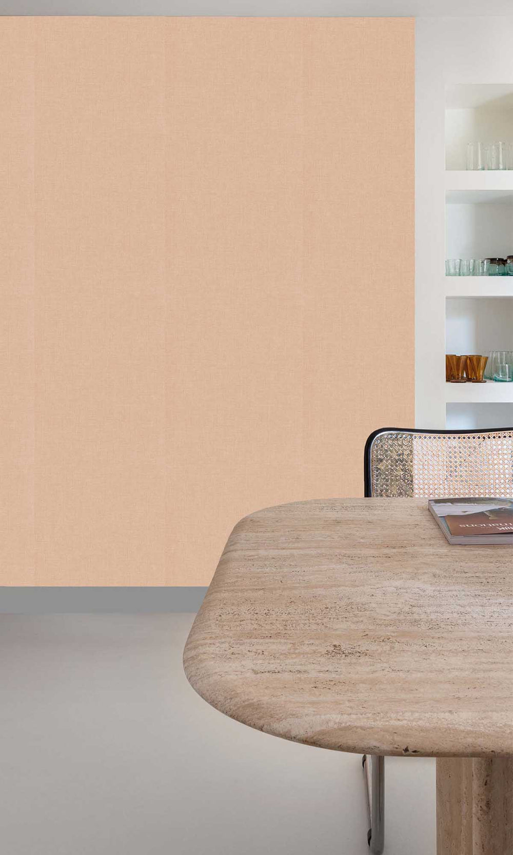 Pink Tulle Faux Fabric Print Wallpaper R10098