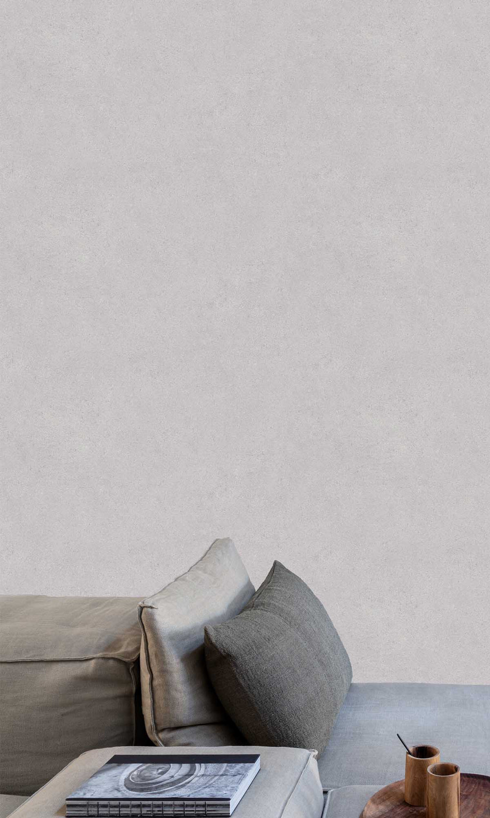 Stonewall Grey Faux Concrete Wallpaper R10132