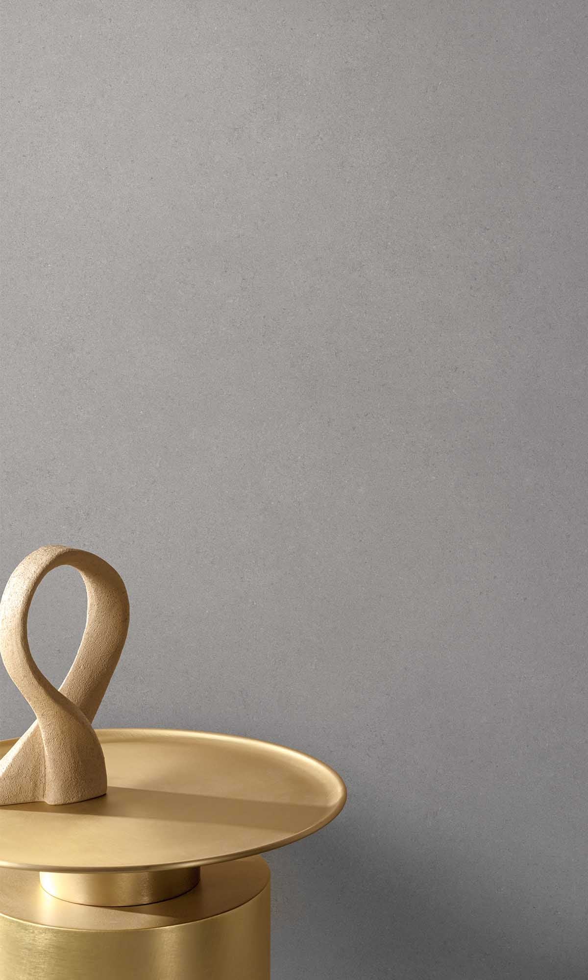 Flint Rock Grey Faux Concrete Wallpaper R10133