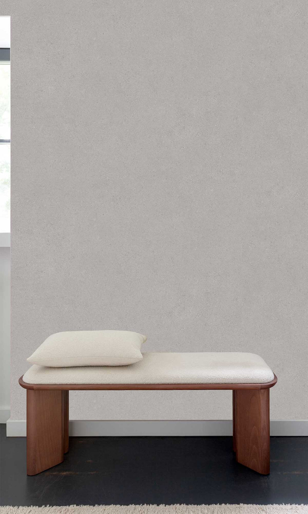 Flint Rock Grey Faux Concrete Wallpaper R10133