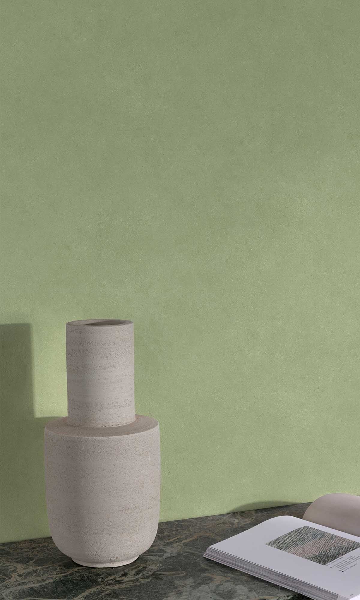 Cucumber Crush Faux Concrete Wallpaper R10140