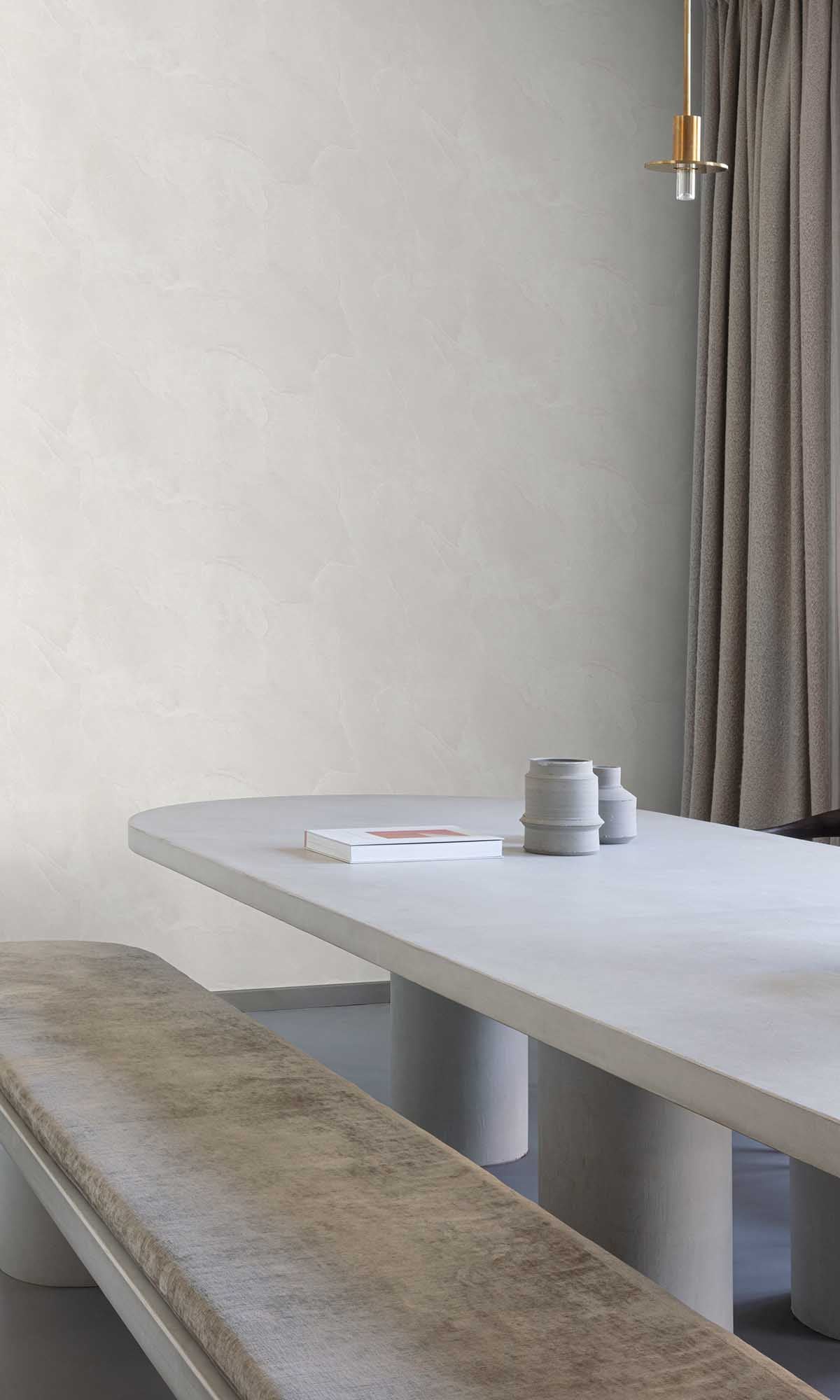 Vaporous Grey Faux Natural Slate Wallpaper R10151