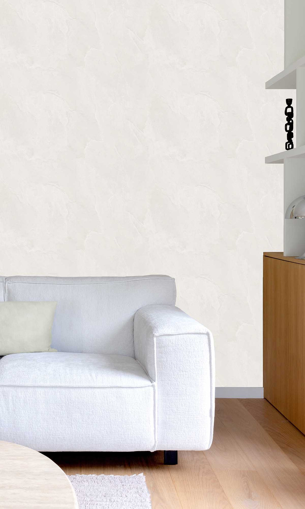 Vaporous Grey Faux Natural Slate Wallpaper R10151
