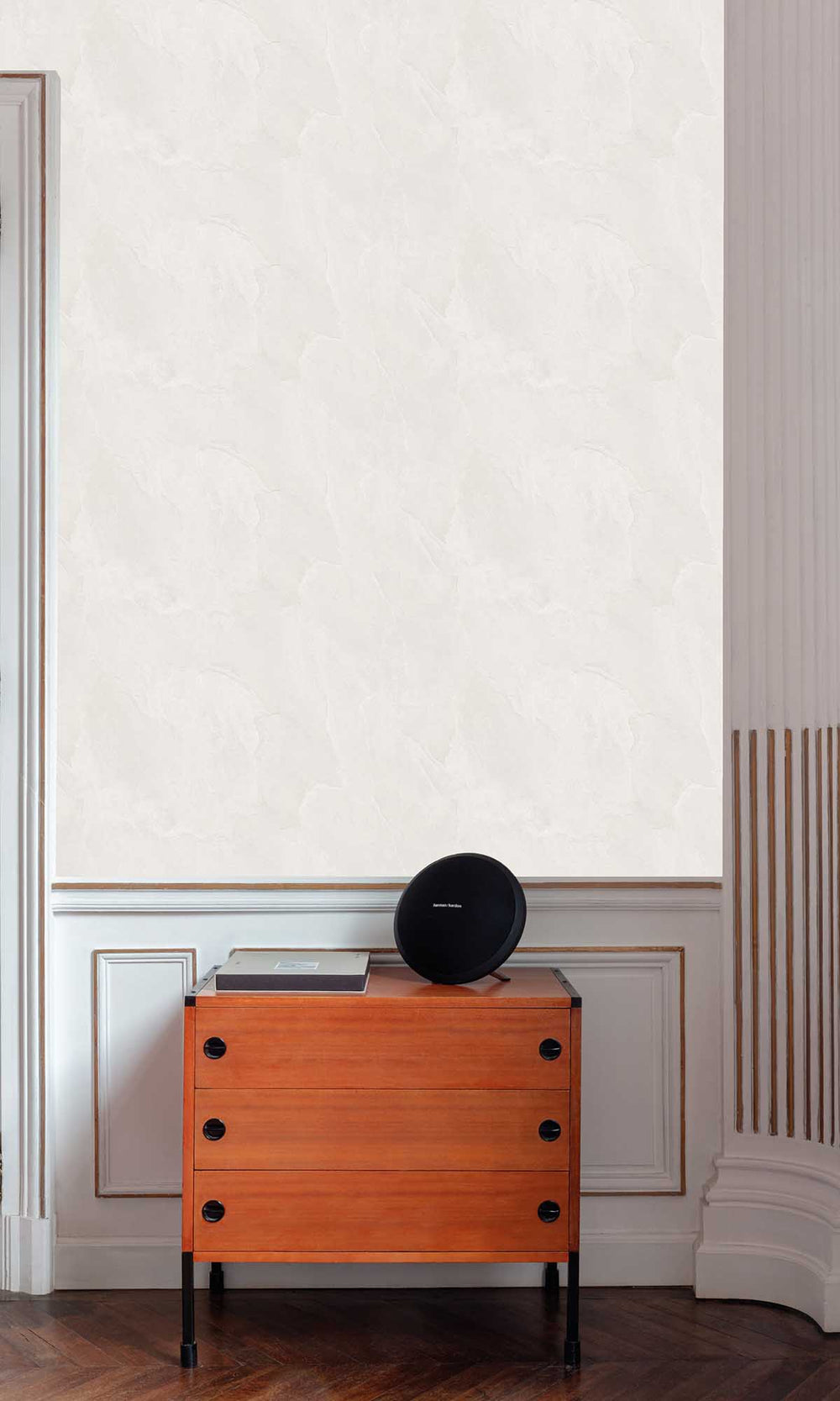 Vaporous Grey Faux Natural Slate Wallpaper R10151