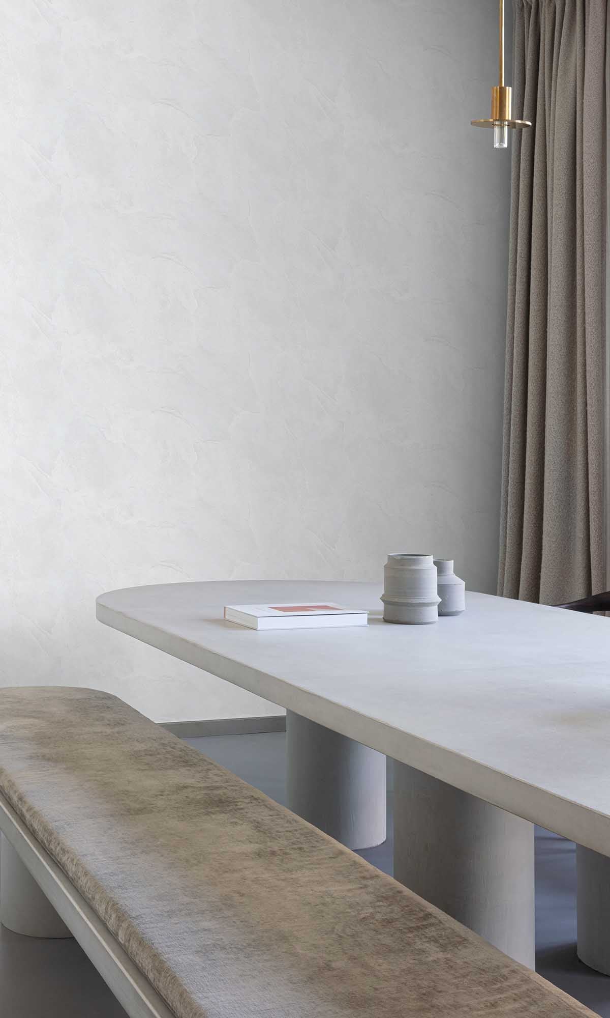 Dusty Grey Faux Natural Slate Wallpaper R10153